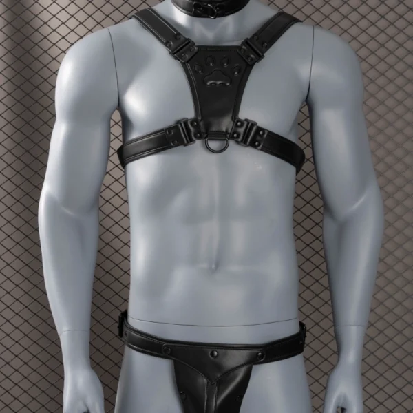 Puppy Leather Set - Black